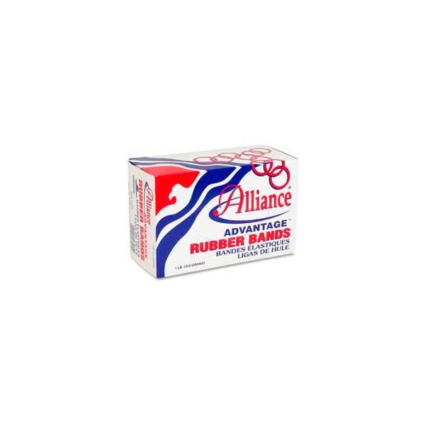 Alliance Rubber Alliance Advantage Rubber Bands, Size No 54, Assorted Sizes, Natural, 1 lb. Box 26545 - main